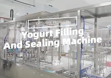 Máquina automática de llenado y sellado de yogur Máquina envasadora de yogur Línea de producción de yogur