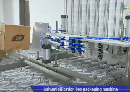 Máquina envasadora de cajas de deshumidificación completamente automática | Eficiente y confiable