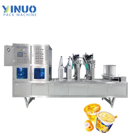 M&aacute;quina autom&aacute;tica de llenado y sellado de vasos para pur&eacute; de papa instant&aacute;neo y productos en polvo Soluci&oacute;n de envasado de vasos