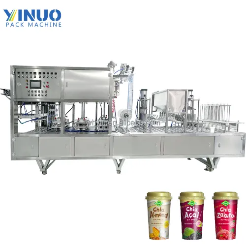 Máquina automática de llenado y sellado de vasos de jugo YJN-FSC130-C10