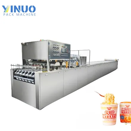 M&aacute;quina neum&aacute;tica y el&eacute;ctrica de sellado de fideos instant&aacute;neos para vasos de papel