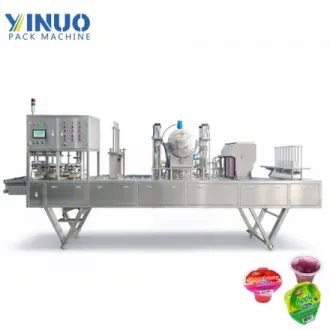 Máquina automática de llenado y sellado de vasos de gelatina | Equipos de envasado de gelatina de alta velocidad para vasos de plástico o papel