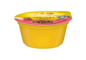 Máquina llenadora y selladora de pasta de carne para mascotas para bandejas de aluminio