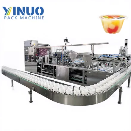 M&aacute;quina autom&aacute;tica de llenado y sellado de gelatina de pulpa de fruta para envasado de bebidas en tazas